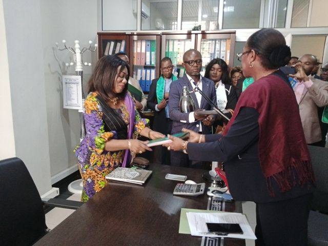 Photo 3 — Installation de la Secrétaire Exécutif Provincial de la MESP/Kinshasa